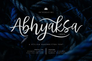 Abhyaksa: A Script Font for Editorial Elegance