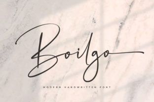 Boilgo: A Script Handwritten Font for Stylish Editorial Design