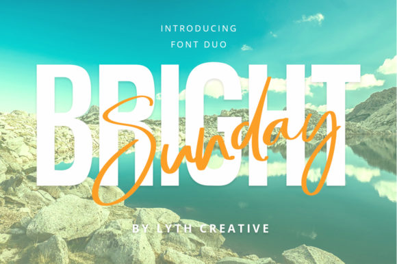 Bright Sunday: A Script Handwritten Font Duo for Editorial Design