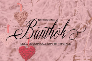Bunthok: A Script Handwritten Font for Editorial Design and Branding
