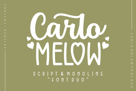 Carlo Melow Duo: A Script Handwritten Font for Creative Branding