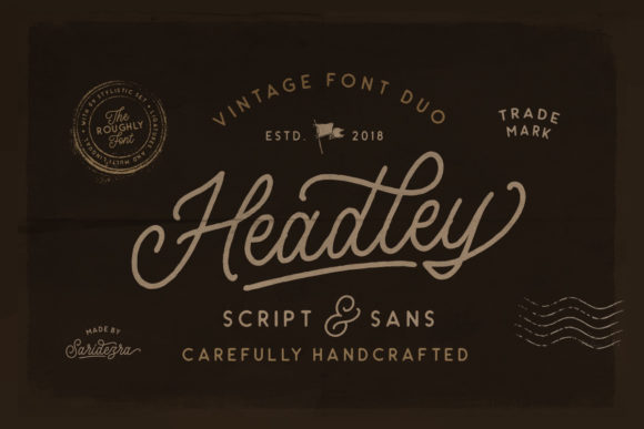 Headley Duo: The Vintage Font for Memorable Branding and Campaign Design