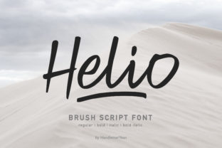 Helio: A Bold Script Font for Creative Design