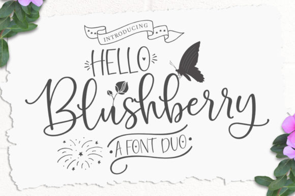 Hello Blushberry Duo: A Playful Script Font for Creative Web Design