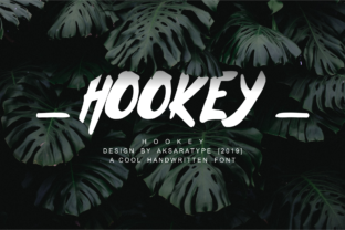 Hookey: A Script Handwritten Font for Editorial Design and Branding