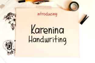 Karenina Handwriting: A Script Font for Creative Crafters and Designers