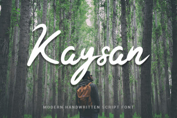 Kaysan: A Script Font for Bold Web Design and Brand Identity
