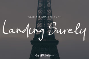 Landing Surely: A Handwritten Font for Editorial Design and Branding