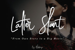 Latter Slant: A Script Font for Elegant Editorial Design