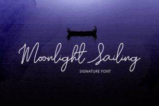 Moonlight Sailing Script: A Handwritten Font for Creative Crafters