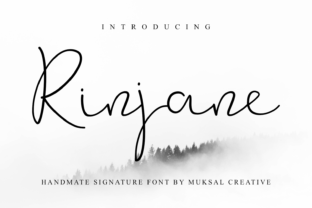 Rinjane: A Bold Script Font for Handmade Creators