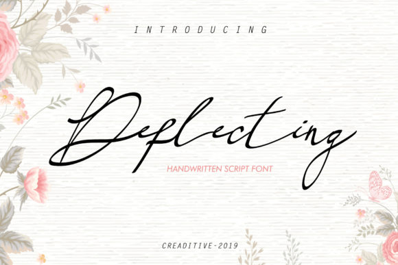 The Deflecting Font: A Stylish Script for Editorial Design