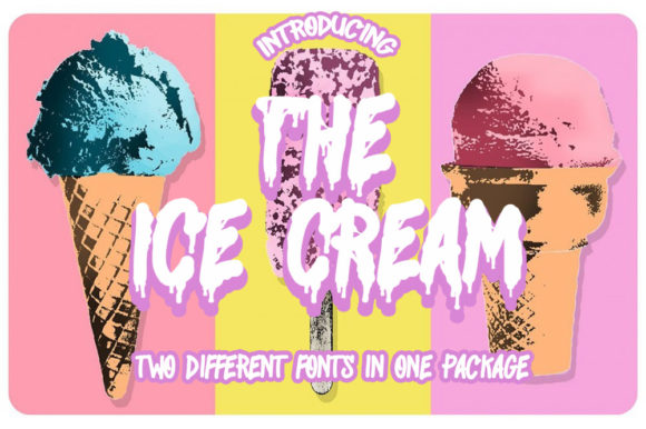 The Ice Cream Font for Creative Crafting and Branding