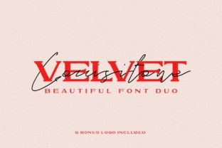 Velvet Lousitone Duo: A Playful Font Pair for Editorial Design