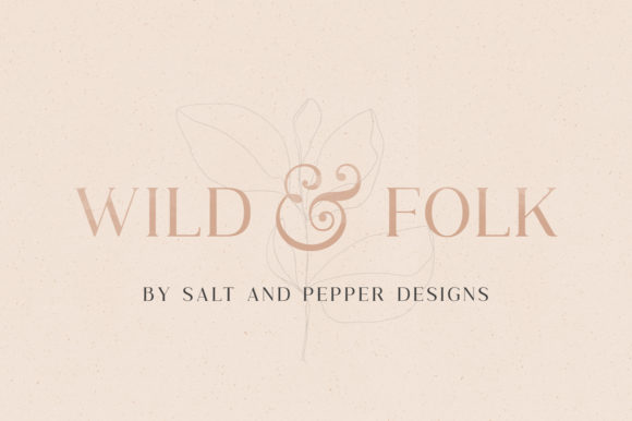 Wild Folk: A Serif Font That Breathes Life Into Handmade Creations
