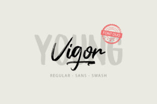 Young Vigor Duo: A Versatile Script and Sans Font Pair for Editorial Design